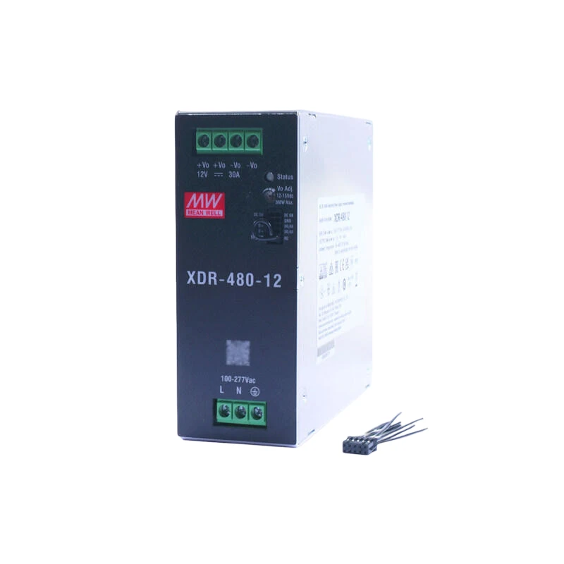 

NEW MEAN WELL MW XDR-480 Slim Rail Type 480W Switching Power Supply 12V24V36V48V Industrial AC-DC XDR-480-12 12V