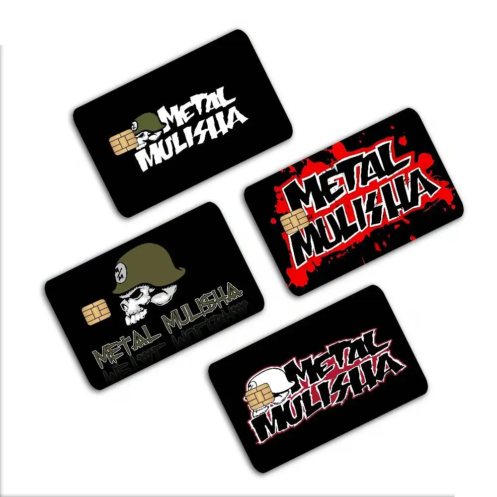 M-Metal M-Mulisha Credit Card Skin Stickers for VISA Bank Card Transportation Card Waterproof Sticker Anti-scratch Women Gift