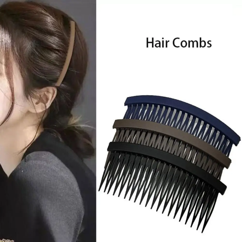 4 pcs 7 Cm Hair Combs Convenient Plastic Black Clear Slide Combs Hair Slides Women Styling Tools Hair  Accessories