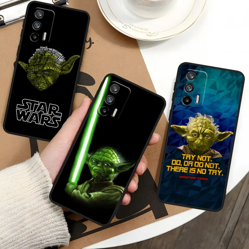 Yodas Concept S-tar W-ars For OPPO Realme GT3 2 C55 C33 C35 C30S C31 X3 X2 Q5i Q3S C21Y Pro Black Silicone Phone Case