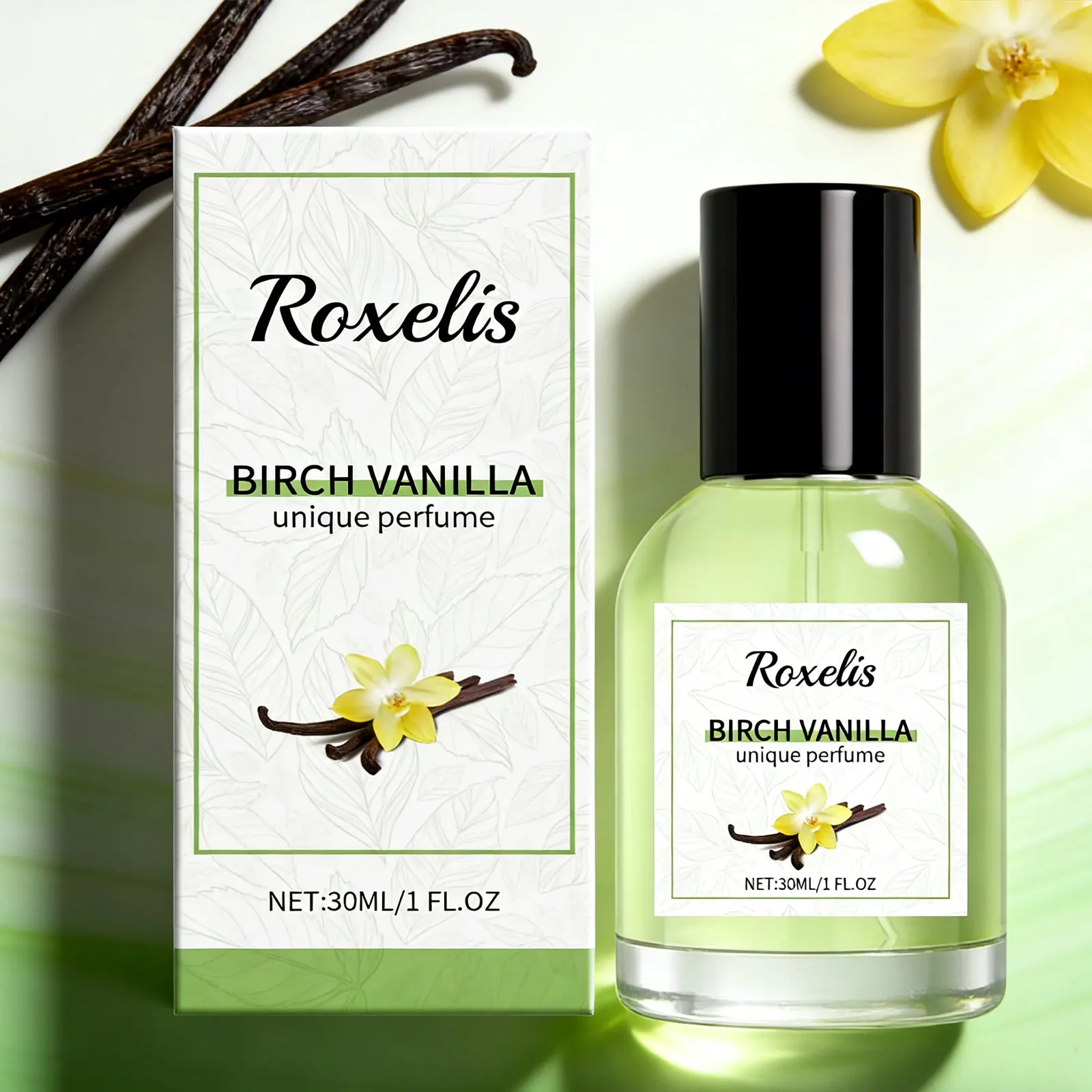 

Парфюм Roxelis Birch Vanilla 30 мл - Стойкий древесный аромат, очаровательный запах для свиданий, флирта и привлечения внимания, уникальная парфюмерная вода