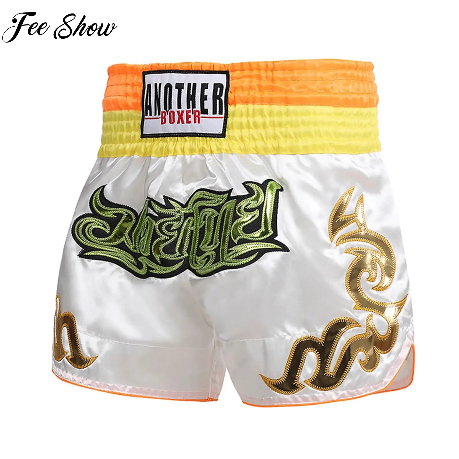 

Muay Thai Shorts Kids Boys Breathable Boxer Shorts Mixed Martial Arts Boxing Training Costume Halloween Cosplay Party Costumes