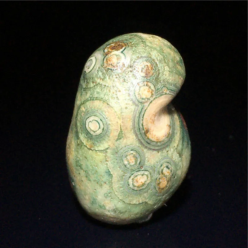 Mongolian Alxa Gobi Agate Stone Beads Pretty Colored Relief Original Jewelry Making Pendants Or Beads for Crafting - view 2