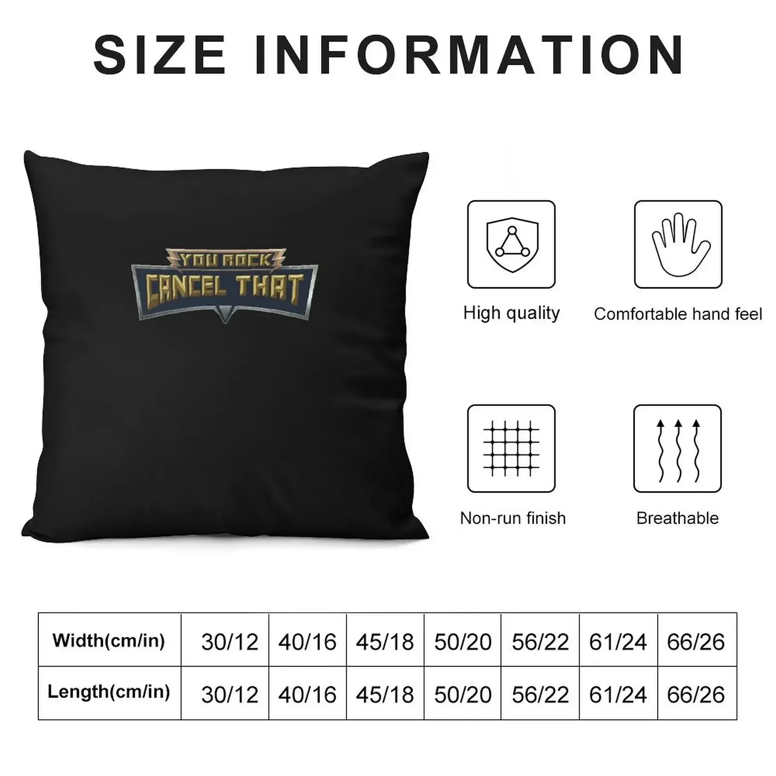 You Rock! Cancel That Smite Classic T-Shirt Throw Pillow Sofa Covers For Living Room Custom Cushion Photo Pillow Decor pillow