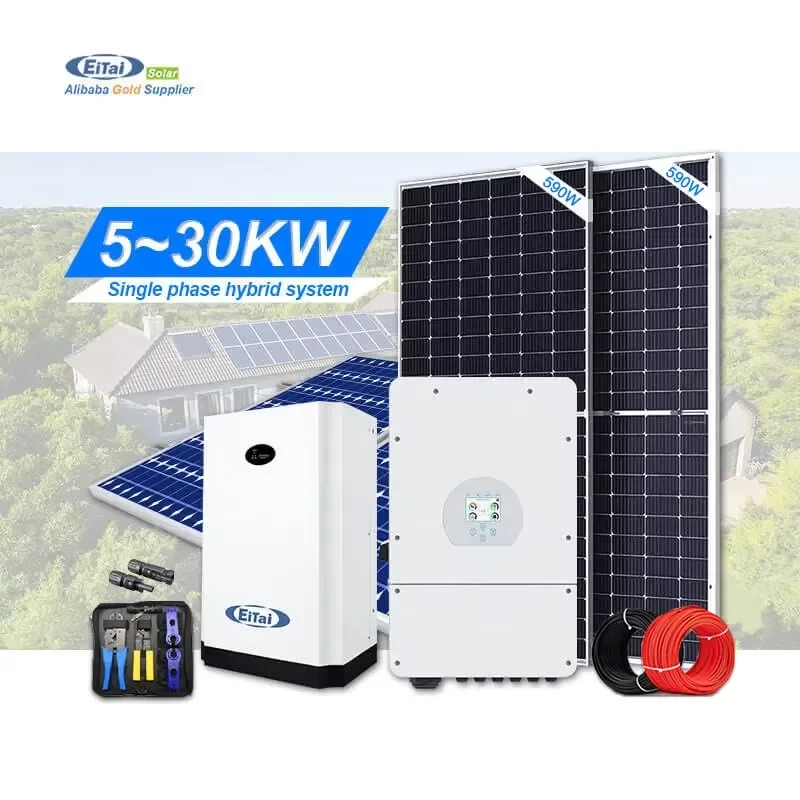 Average Cost Set of Home System 5000 Watts 10Kva 20Kw Whole House Solar Energy System Kit 7.5 Kw 30Kw With Battery Complete