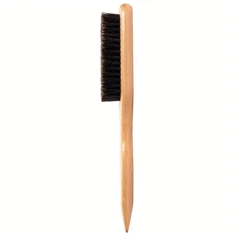 Bristle Slick Back Hair Brush - Soft/Medium Smoothing Hairbrush to Style, Polish, & Lay Hair Down Flat to Create a Sleek Frizz F view 3