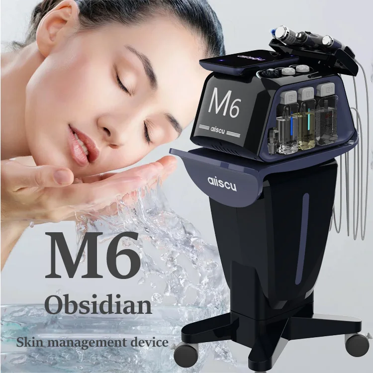 6 in1 플라즈마 아쿠아 워터 필 페이스 BIO 페이스 리프트 다기능 하이드라 더마브레이션 기계 피부 관리 뷰티 장비