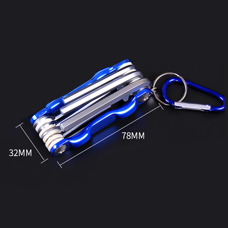 Gấp Gọn Cờ Lê Lục Giác Kim Loại Hệ Mét Allen Bộ Cờ Lê Chuôi Lục Giác Khóa Lục Giác Cờ Lê Allen Chìa Khóa Dụng Cụ Cầm Tay Di Động Bộ