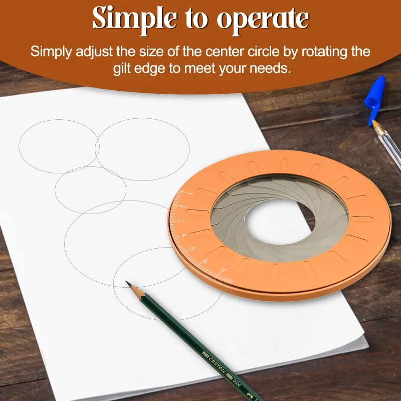 1PC Adjustable Circle Drawing Maker Tool Stainless Steel Metal Round Circle Drawing Tool for DIY Craft Drawing Work
