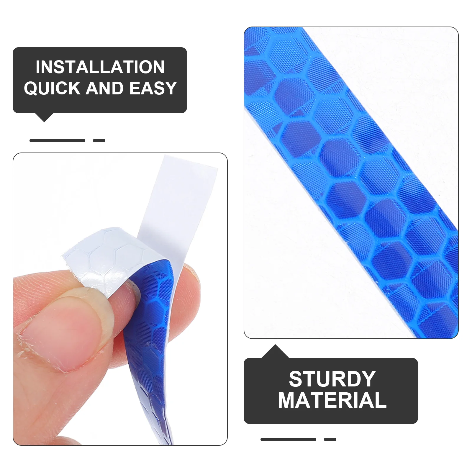 5 Rolls Night Safety Bike Reflective Stickers Long Cuttable Adhesive Reflector Tape for Cycling Visibility Reflective Tape