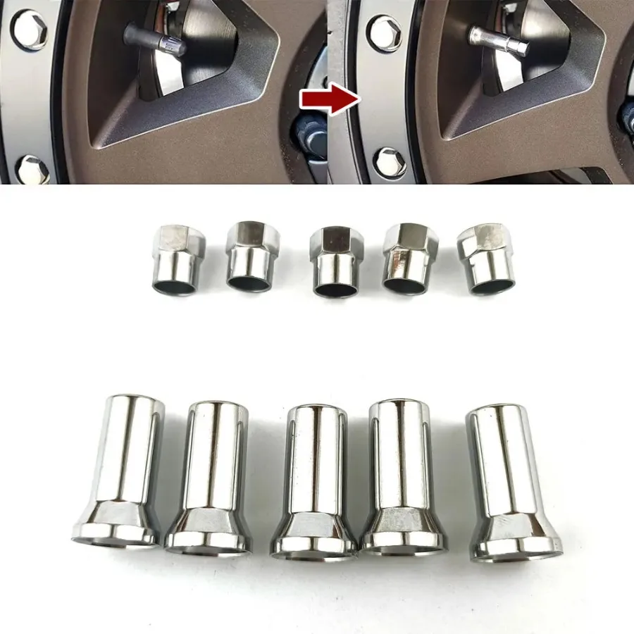 

10Pcs Car Truck Tire Wheel Tyre Valve Stem Hex Caps with Sleeve Covers TR414 Auto Car Tire Valve Caps Auto Universal Accessories