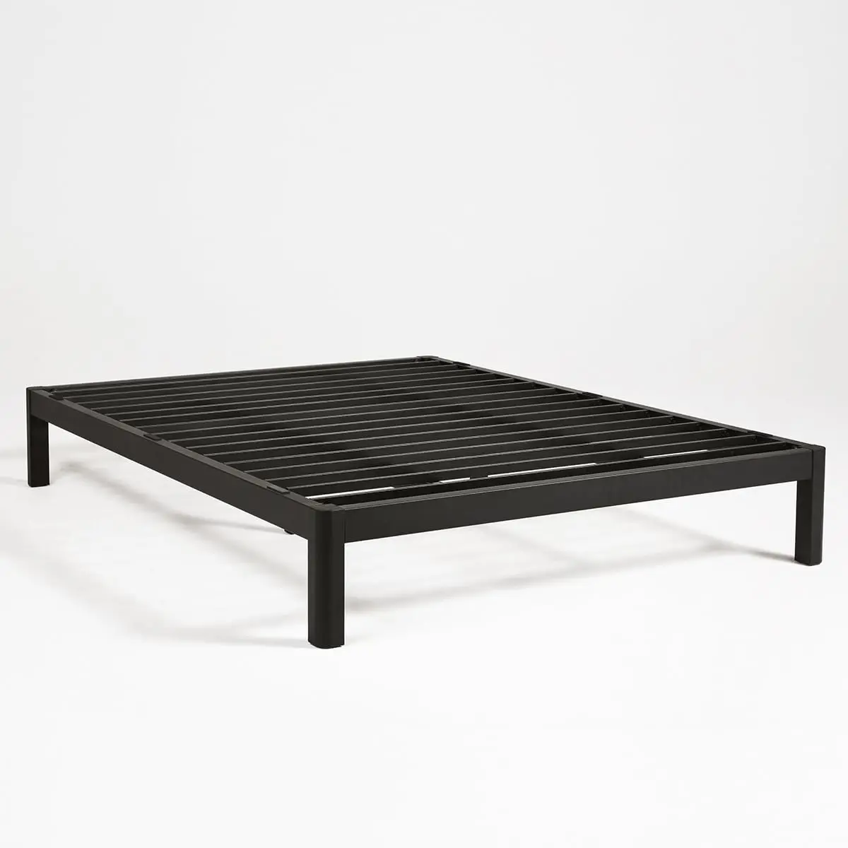Purple Metal Platform Bed Frame King Size Silent Sturdy Extra Slats Low-Profile Bedroom Furniture, Customized