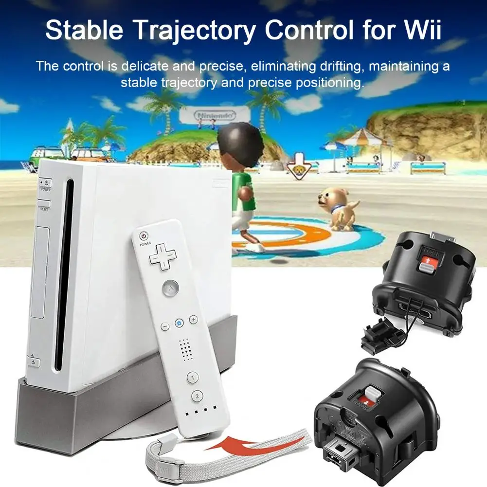 التحكم عن بعد في اللعبة مع مستقر لـ Wii ، تجربة ألعاب واقعية ، مستشعر حركة زائد ، حركة زائد