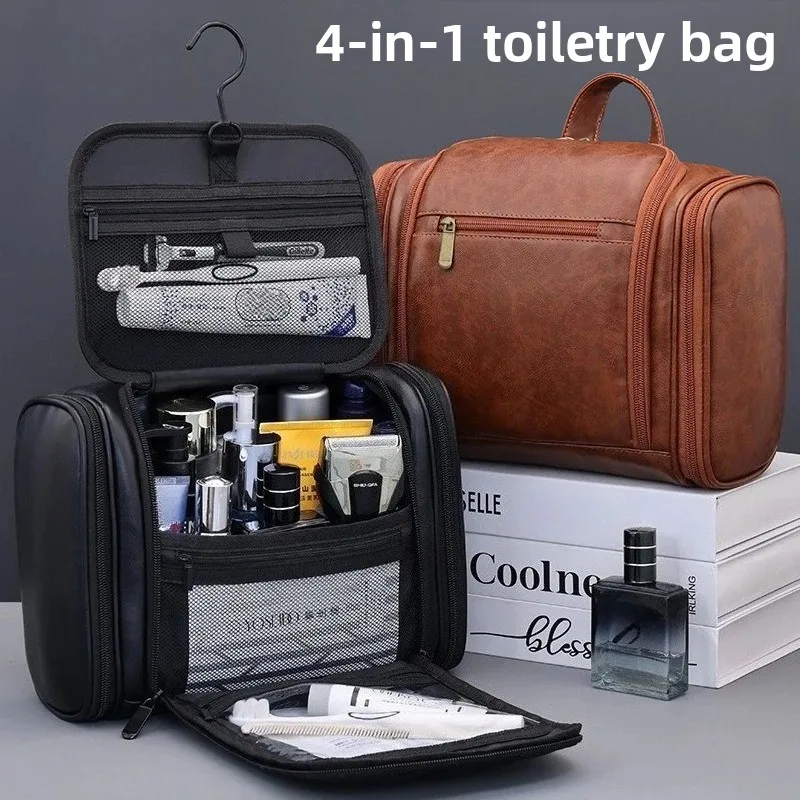 

Men Business Premium Toiletry Bag Large Waterproof Portable Multi-function Travel Organizer