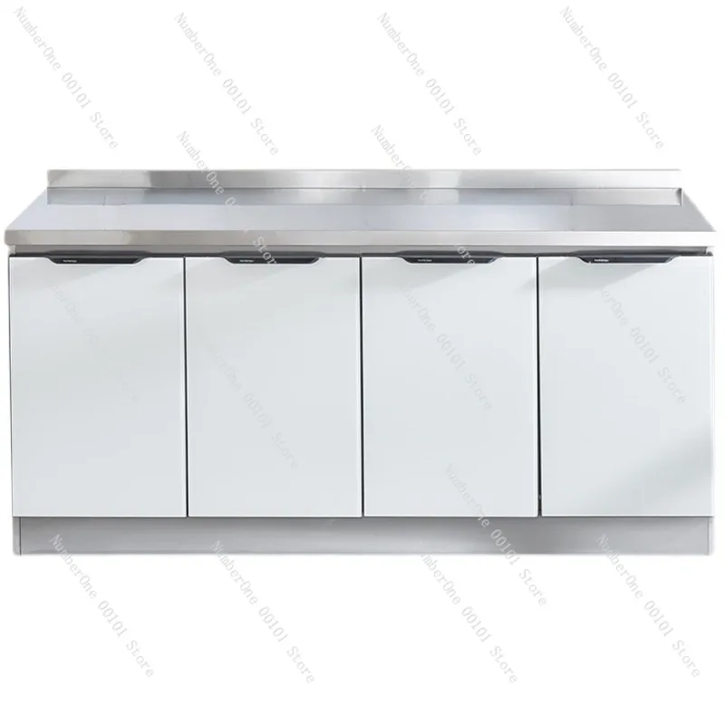 

Кухонный встроенный шкаф для плиты из нержавеющей стали, кухонное хранилище для домашнего использования, практичный и компактный шкаф