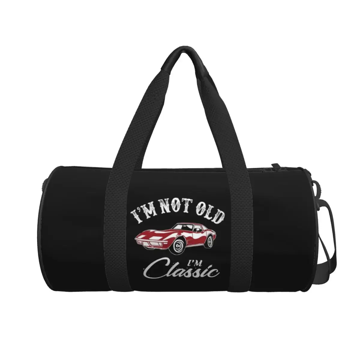 

Classic Corvette Car Large Duffle Gym Bag Waterproof Duffle Travel Bags Handbags Fitness bag