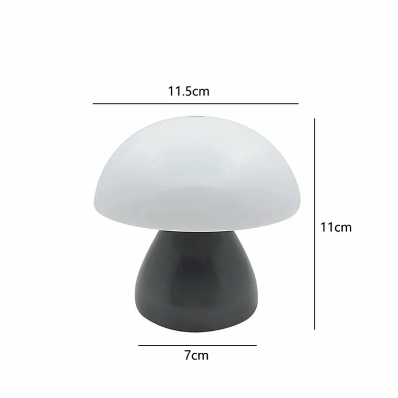 Mushroom Table Lamp Charging Touch Desk Coffee Bar, Hotel Bedroom Decoration, Nordic Creative Atmosphere, Small Night Light