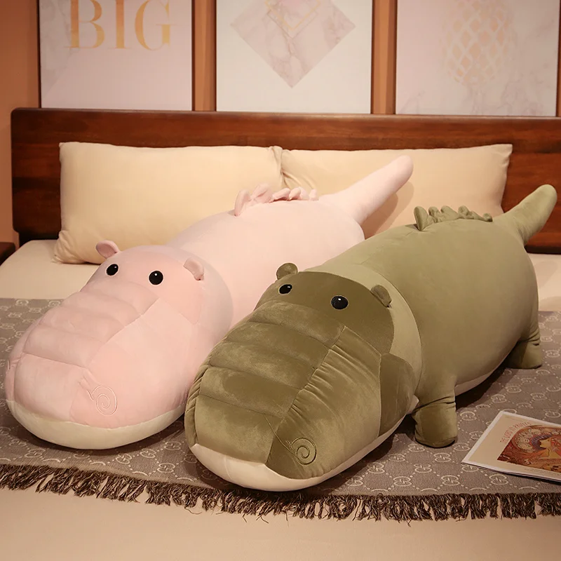 Simulação crocodilo brinquedos de pelúcia recheado macio animal almofada travesseiro boneca decoração para casa presente