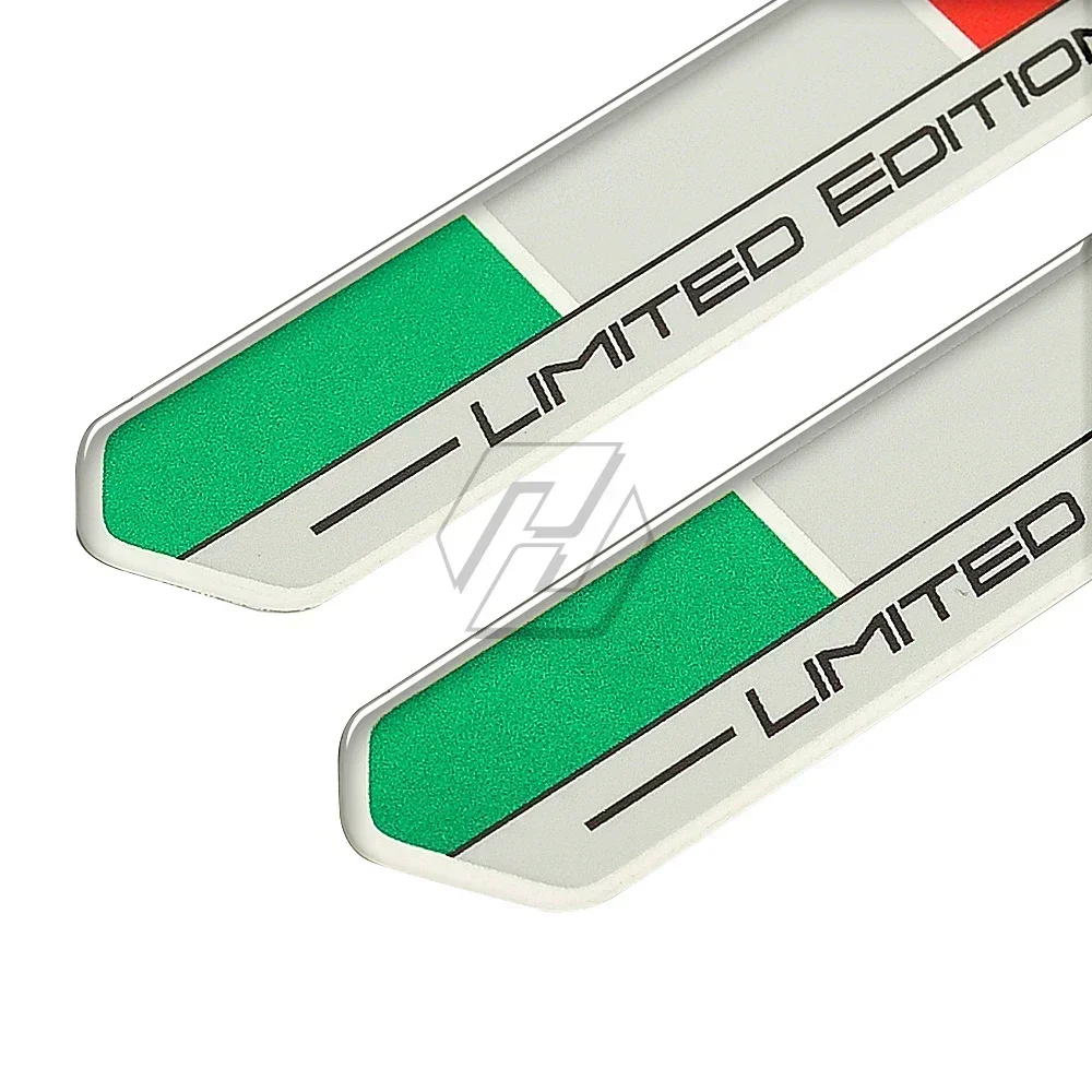 Para Piaggio Vespa Aprilia Ducati Italia pegatina de bandera edición limitada pegatina 3D acabado de Gel abovedado de alto brillo para calcomanías de coche