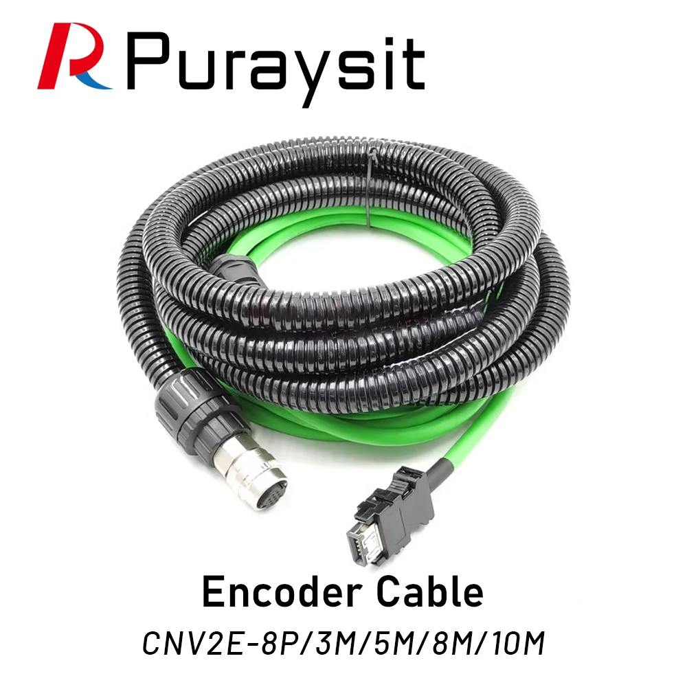 Servo Motor Encoder Cable Straight Head CNV2E-8P 3M 5M 8M 10M 15M for Mitsubishi M70