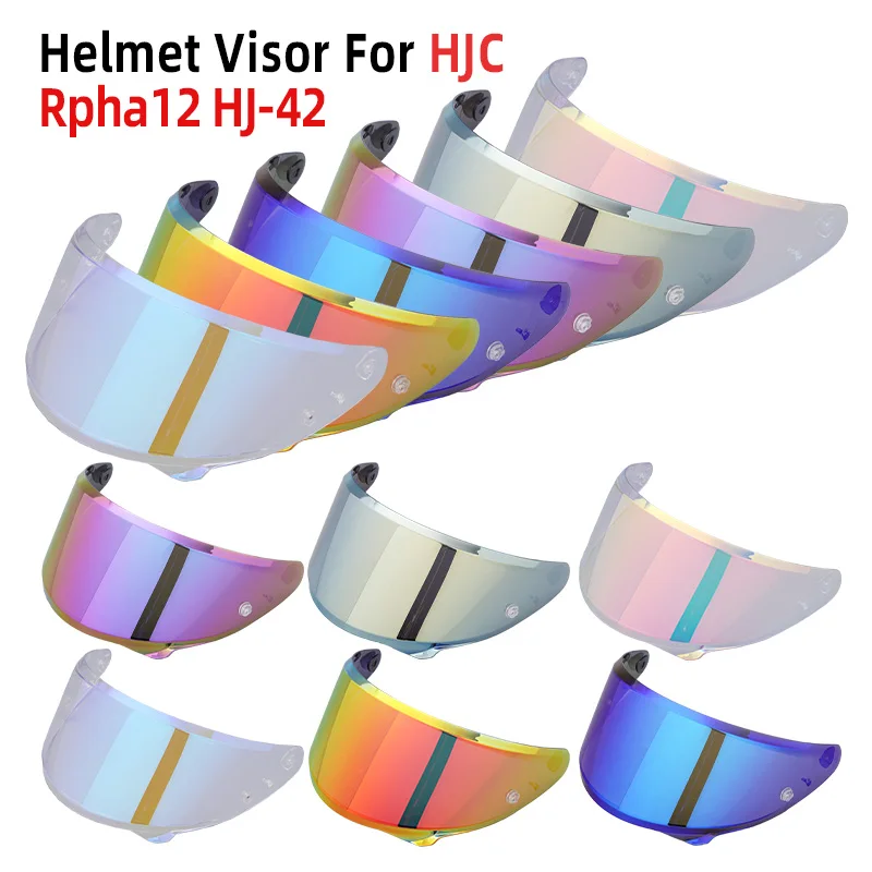 Visor For HJC Rpha12 HJ42 Motorcycle Helmet Replace Anti-Scratch UV Protection Shield Cascos Moto Visera Capacetes Accessories