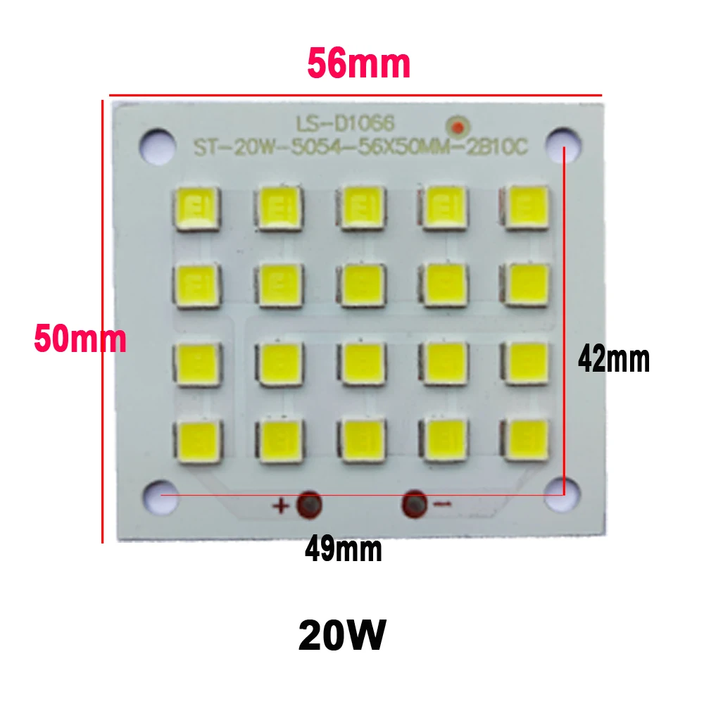 10 W 20 W 30 W 50 W 100 W 150 W 200 W SMD 5054 tablica led 100% pełna power LED reflektor PCB płyta aluminiowa do reflektor led