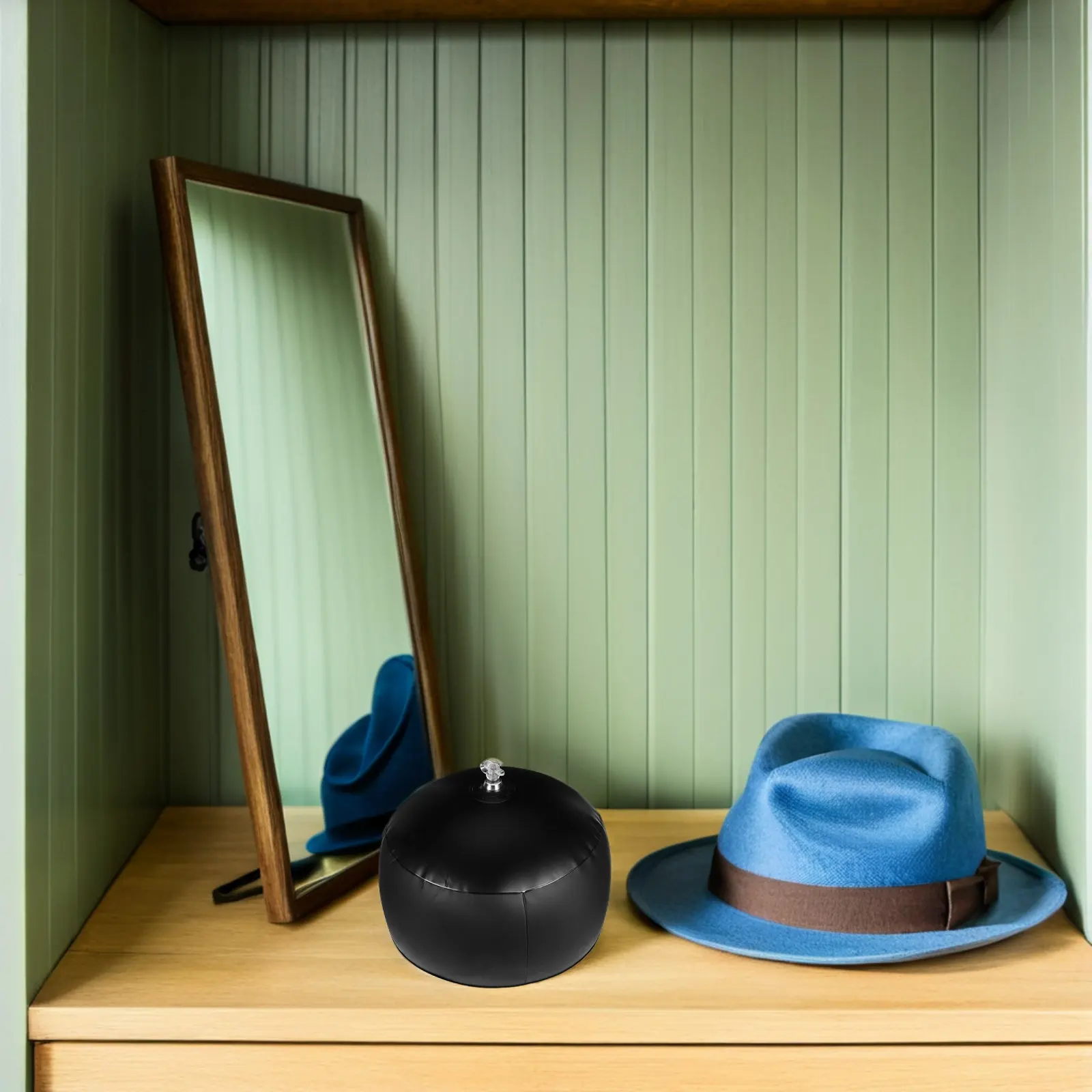 3Pcs Portable Inflatable Hat Shaper Dome Rack Plastic Support Baseball Cap Holder Display Stand Desktop Hat Storage Display