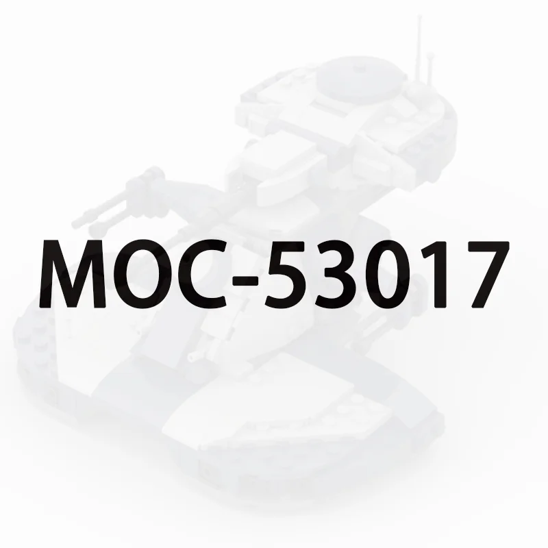 MOC-53017(359PCS) Foam Rain ATT Armored Vehicle Model Home Ornament Building Blocks Holiday Gift e Warfare Ship Series Model
