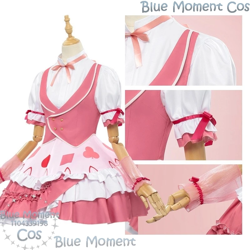 Hinamori Amu Anime Shugo Chara Cosplay Kostüm Perücke Rosa Lolita Kleid Nette Kawai Mädchen Frauen Cos Herz Entsperren Holloween Angepasst