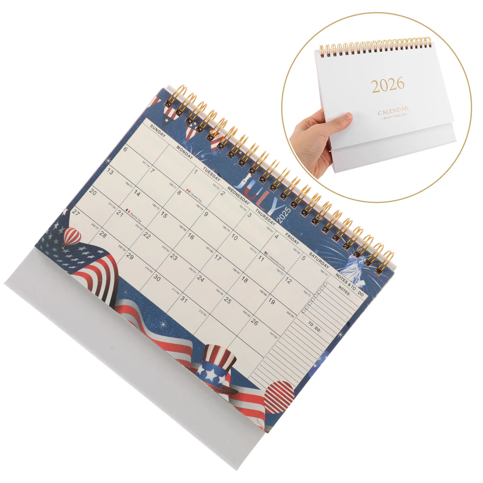 

2026 Mini Desktop Calendar Pad Minimalist Style Small Monthly Planner Flip Calendar for Desk Space Saving Office Home Decoration