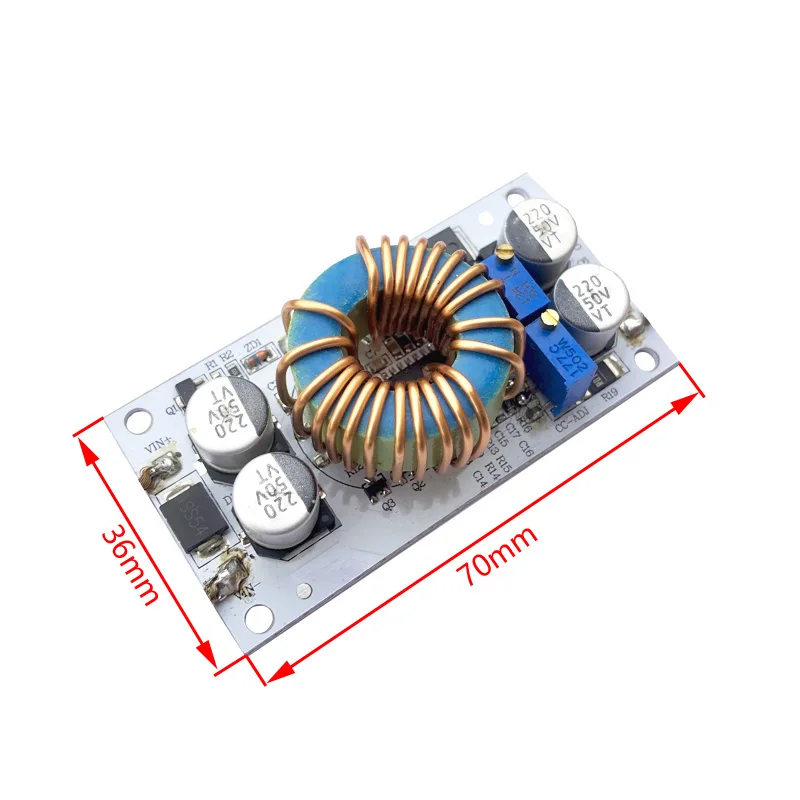 5 pezzi ad alta potenza DC-DC250W Boost LED Drive modulo in alluminio tensione e corrente costanti regolabili alimentatore per auto PCBA
