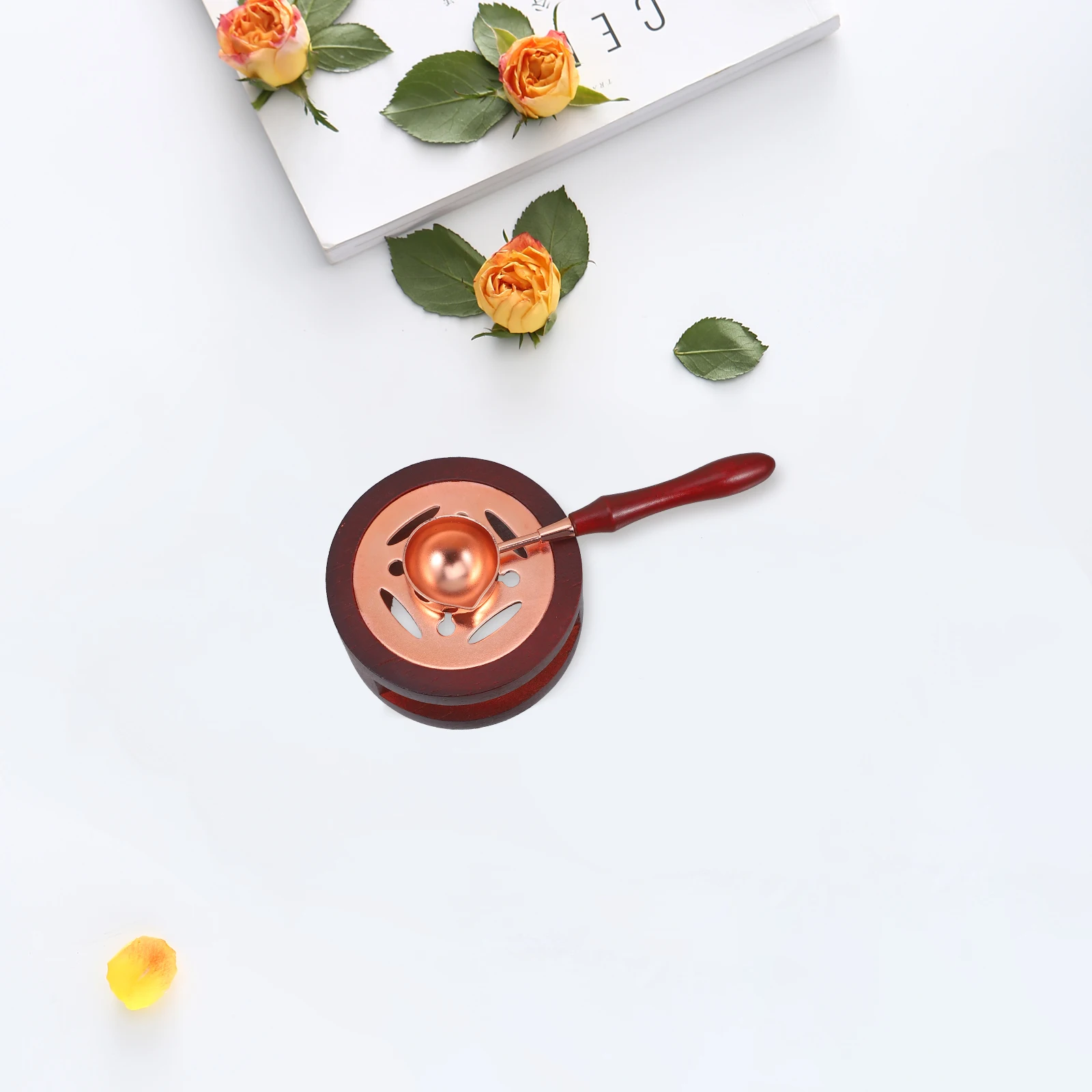 

1 set Warmer Pink Sealing Stamp Wax Furnace Stove Spoon DIY Tool Kit Birthday Gifts Wax Melting Stoves Sealing Furnace