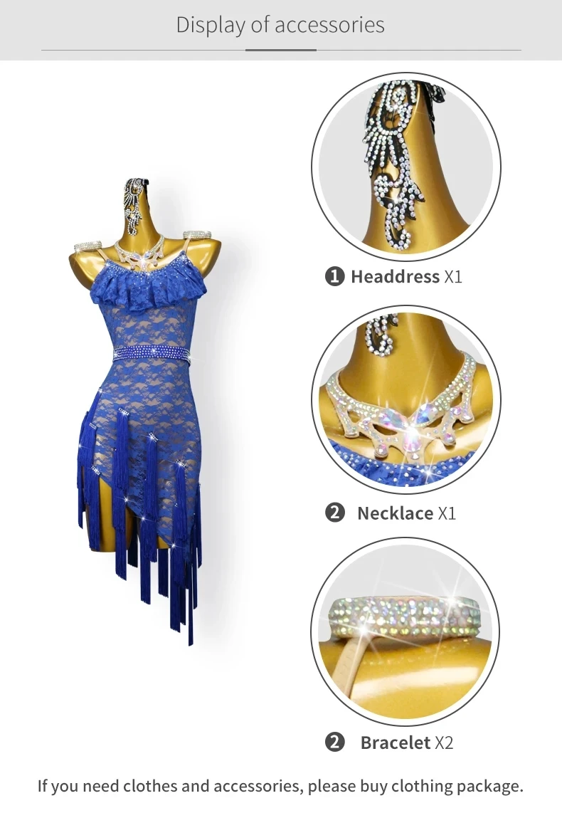2026 Mädchen Latein-Tanzkleid Sportanzug Elegante Kleidung Abendkleid Kabarett-Rock Damen Sexy Trainingskleidung Wettbewerbs-Tanzkleidung – Detail 4