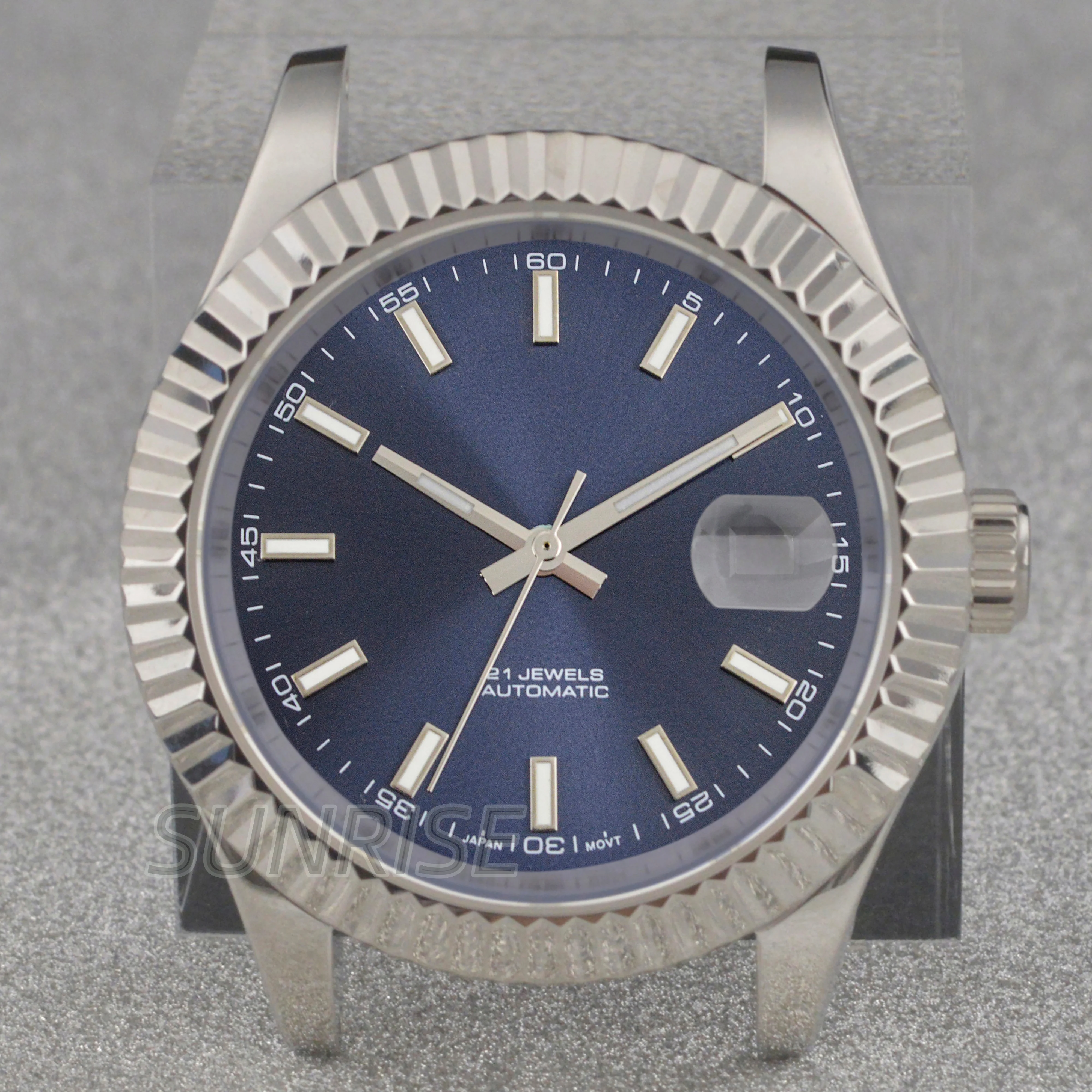 

41mm NH35 Case 31mm Dial Hands for Datejust NH35 NH36 Movement Stainless Steel Watch Case Sapphire Crystal Waterproof MOD Parts