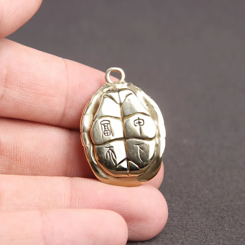 Pure Brass Polished Rich Jia World Fortune Car Key Chain Pendant Pendant Lovers Male Creative Turtle Shell