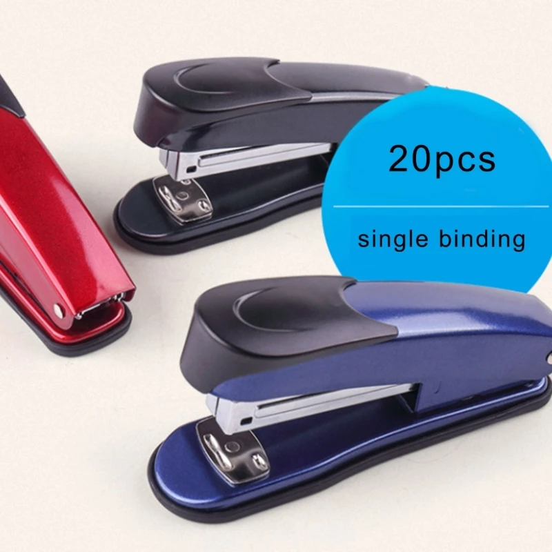 Desktop Stapler, 20 Sheets Capacity Large Office Stapler for School and Business, Commercial Stapler Handheld Stapler  D2RC