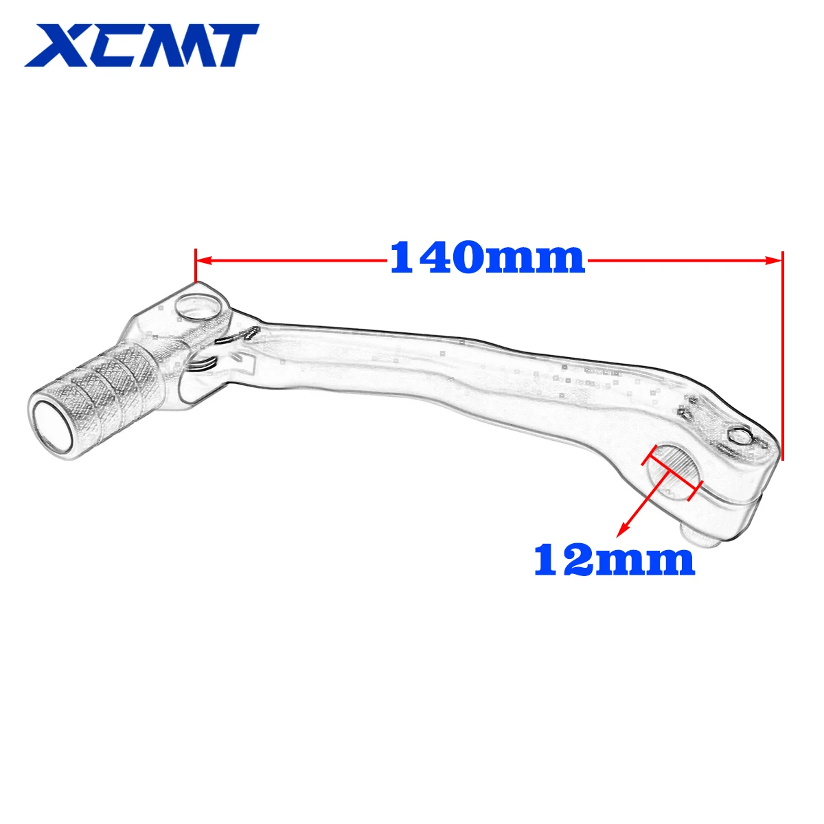CNC Aluminum Folding Gear Shift Lever Pedal For Yamaha DT230 MT250 Motorcycle Dirt Bike Motocross Enduro Accessories - view 2