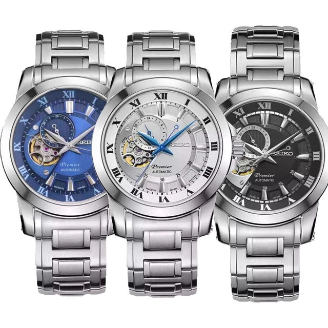 New SEIKO Japanese Seiko Watch Men s Premier Hollow Bottom Automatic Mechanical Diving Watch SSA213J1 Automatic Self Wind AliExpress