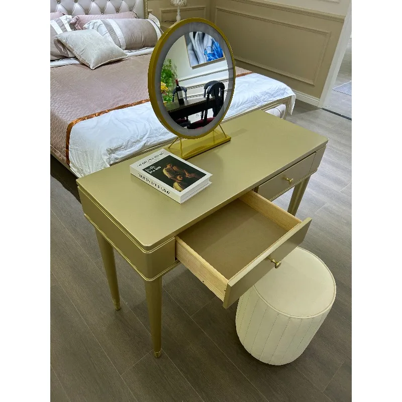Modern simple American high-end dresser, bedroom storage integrated wooden panel style