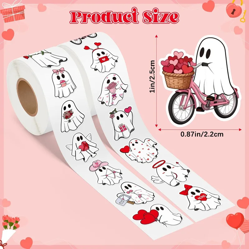 Cute Halloween Sticker 500pcs Cartoon Spooky Stickers For Scrapbook Journal Notebook Decoration
