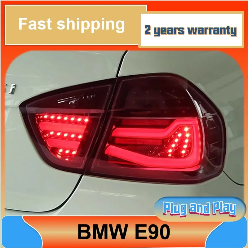 Car Styling for BMW E90 Tail Lights 2005-2008 BMW 3 Series Taillight 318i 325i 320i Rear DRL Fog Brake Turn Signal Reversing