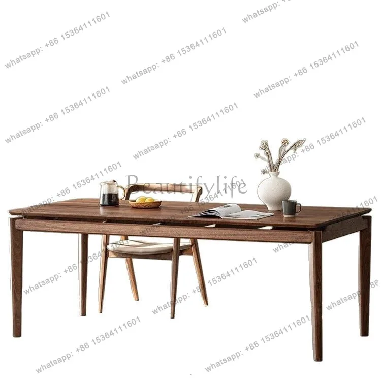 North American black walnut long desk full solid wood home workbench large board