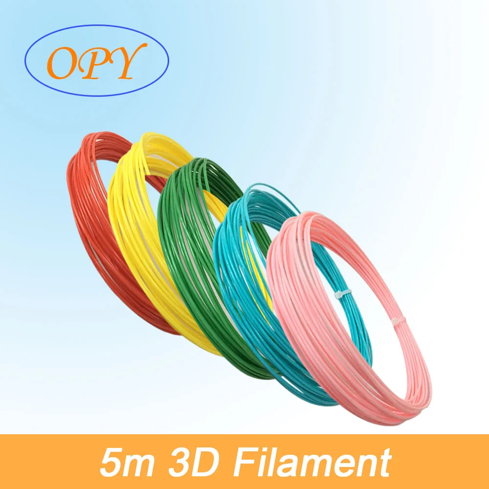 Filament 3D Pen PLA 1.75Mm Refill Plastic Silk 5 meter Marble shining Wood Gold Silver Copper Yellow Blue Pink Printer Material