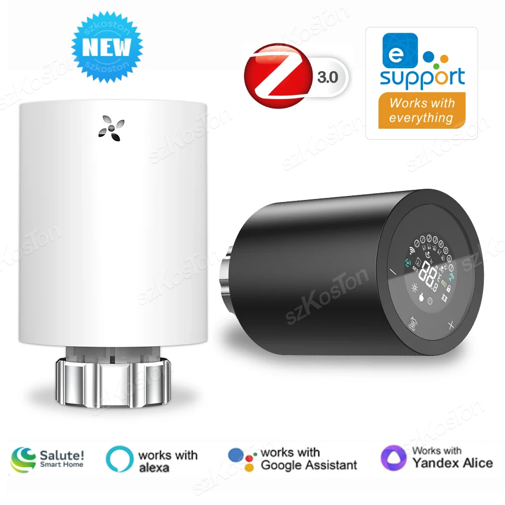 Smart ZigBee Radiator Actuator Klep eWeLink APP Programmeerbare Thermostaat Temperatuurverwarming TRV voor Alexa Google Alice