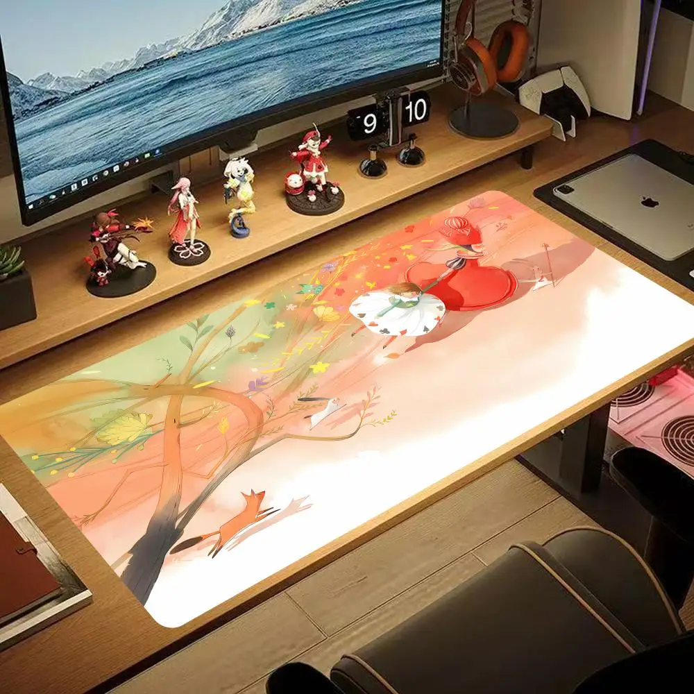 

Picture Book Style Mouse Pad 90x40CM non-slip Gaming Mousepad Gamer E-Sports Mouse Mat Game Mechanical Keyboard XXL Desk Mat