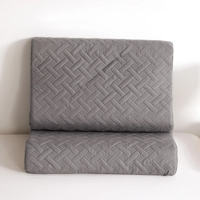 Waterproof Latex Pillowcase Solid Color Cotton Clip Pillow Cover High Quality Bedding Latex Pillow Case Cover 40X60cm