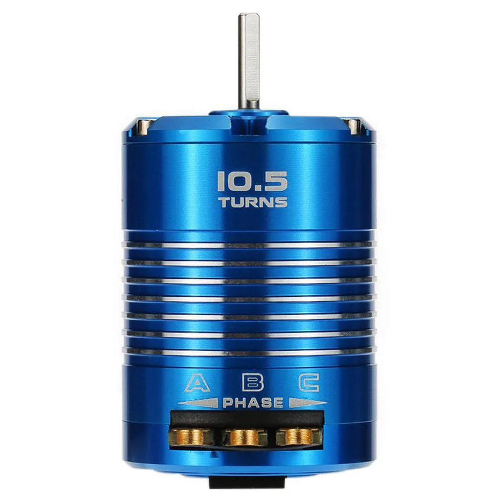 High Efficiency 540 Sensored Brushless Motor for 1/10 RC Car Blue, 10.5T 3450KV Z