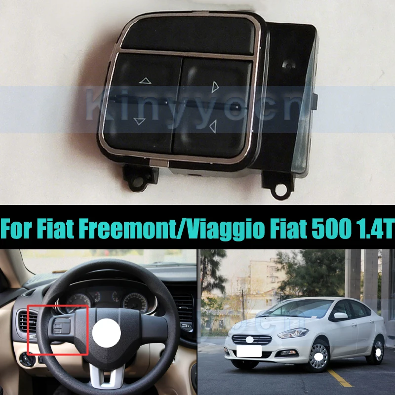 

Wheel Audio Volume Music Control Button Switch For Fiat Freemont/Viaggio Fiat 500 1.4T Steering Cruise Voice Volume Switch