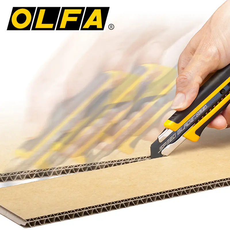 OLFA Japanese black blade 18mm wide 0.5mm thick coated with fluorine sharp and fast cutting 5 pieces LFB-5B is more labor-saving
