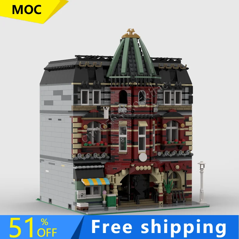 

Лидер продаж, 3898 шт., модульные кирпичные школьные модели MOC, детские развивающие головоломки «сделай сам», подарки на день рождения, Рождественский подарок